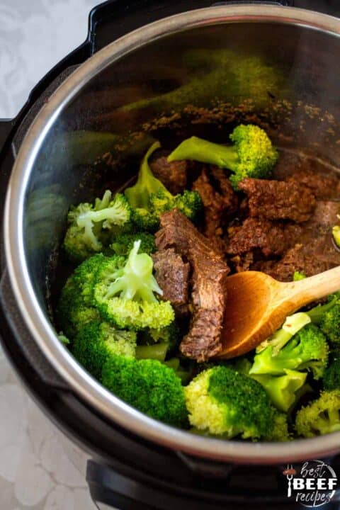 Low carb beef and broccoli in the instant pot