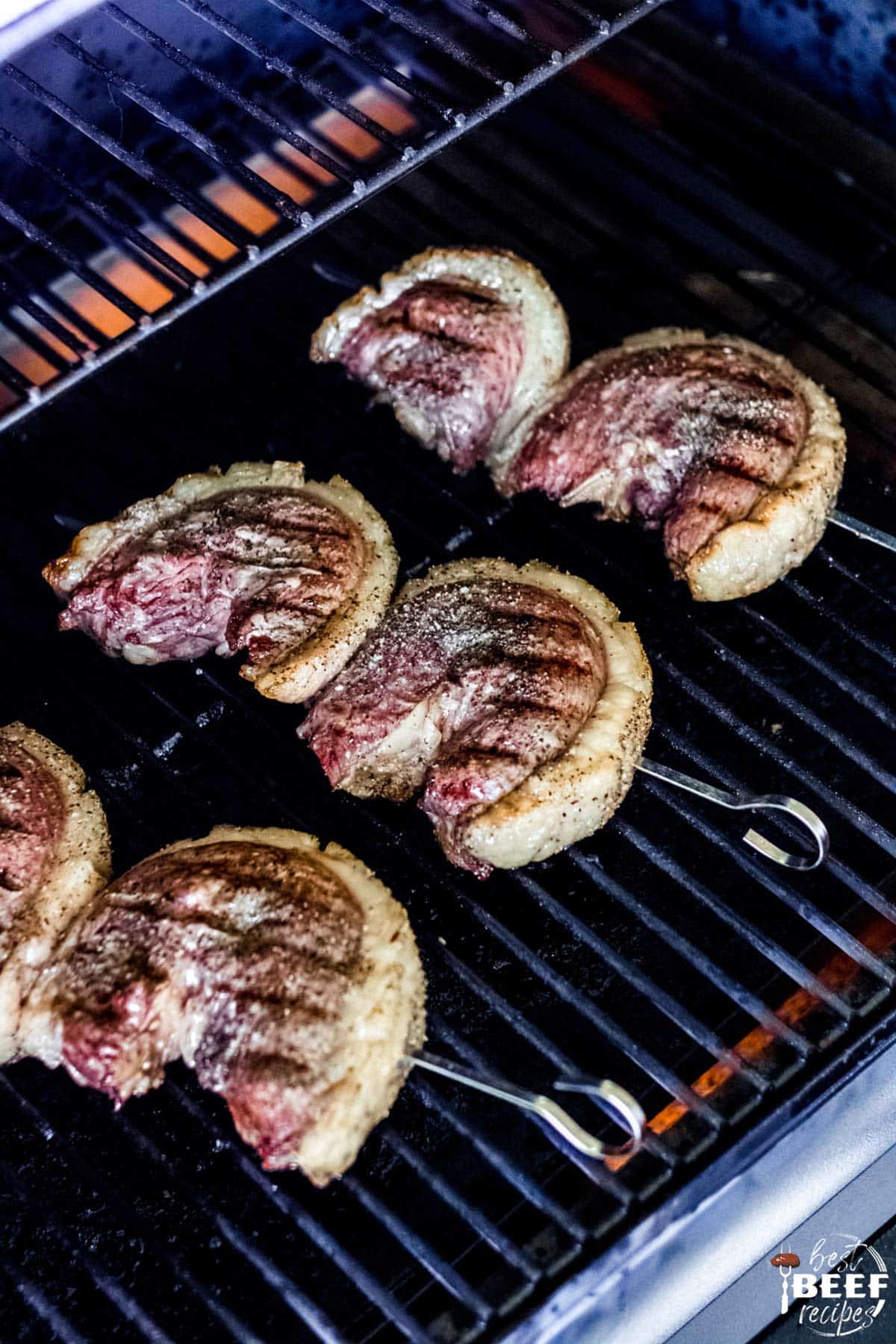 Picanha steaks on the grill