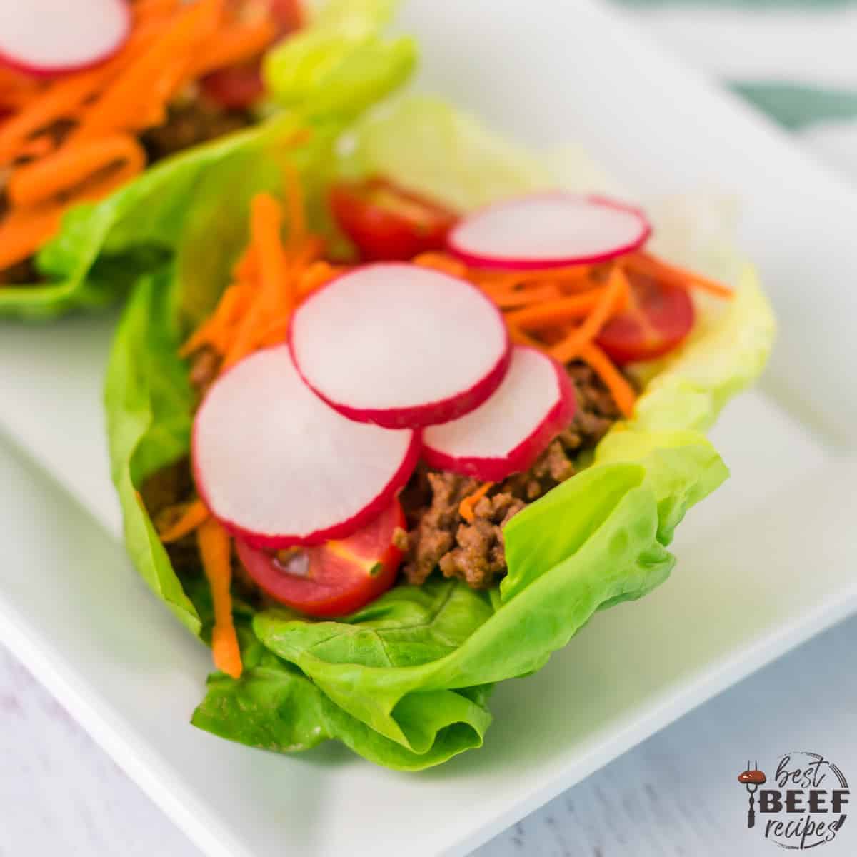 Ground Beef Lettuce Wraps with Peri Peri Sauce - 25