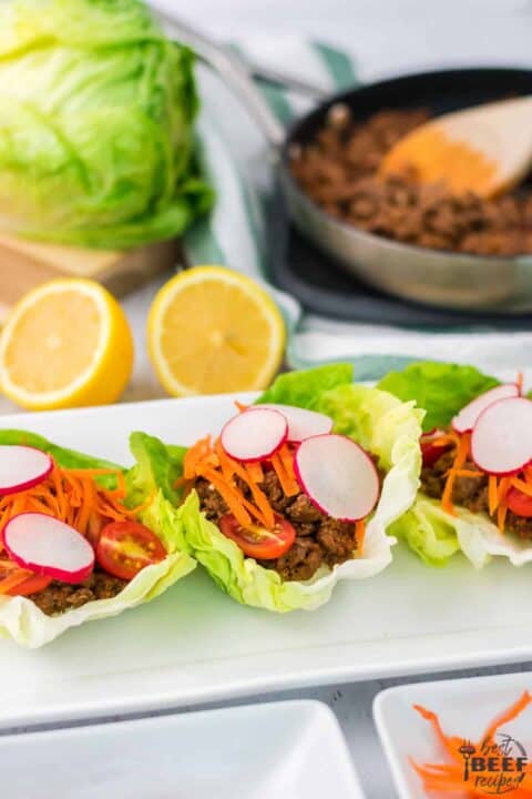 Ground Beef Lettuce Wraps | Best Beef Recipes