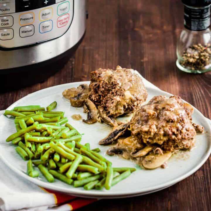 Instant Pot Salisbury Steak Recipe with Keto Gravy
