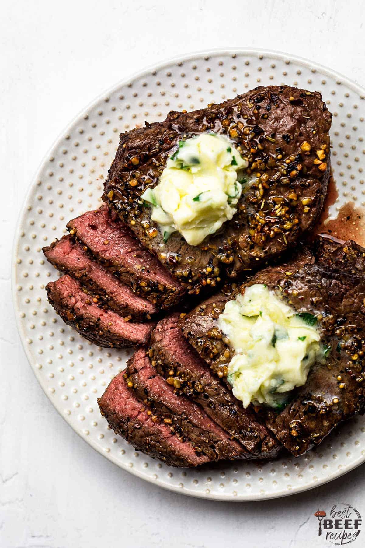 Perfect Air Fryer Steak with Garlic Herb Butter