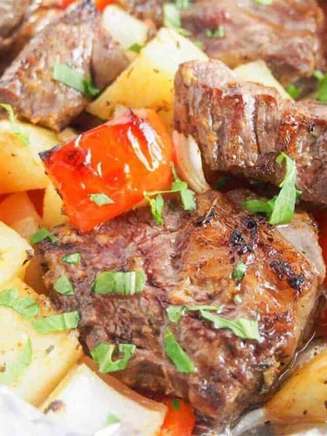 Easy Foil Packets with Steak & Potatoes
