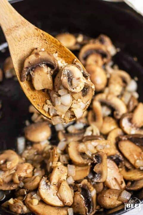 Mushrooms in a skillet