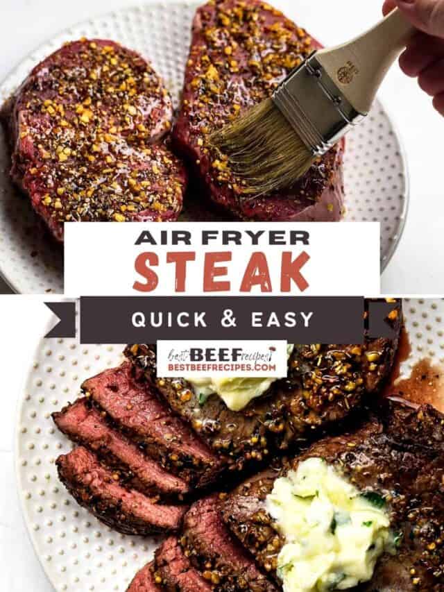 Air Fryer Garlic Butter Steak