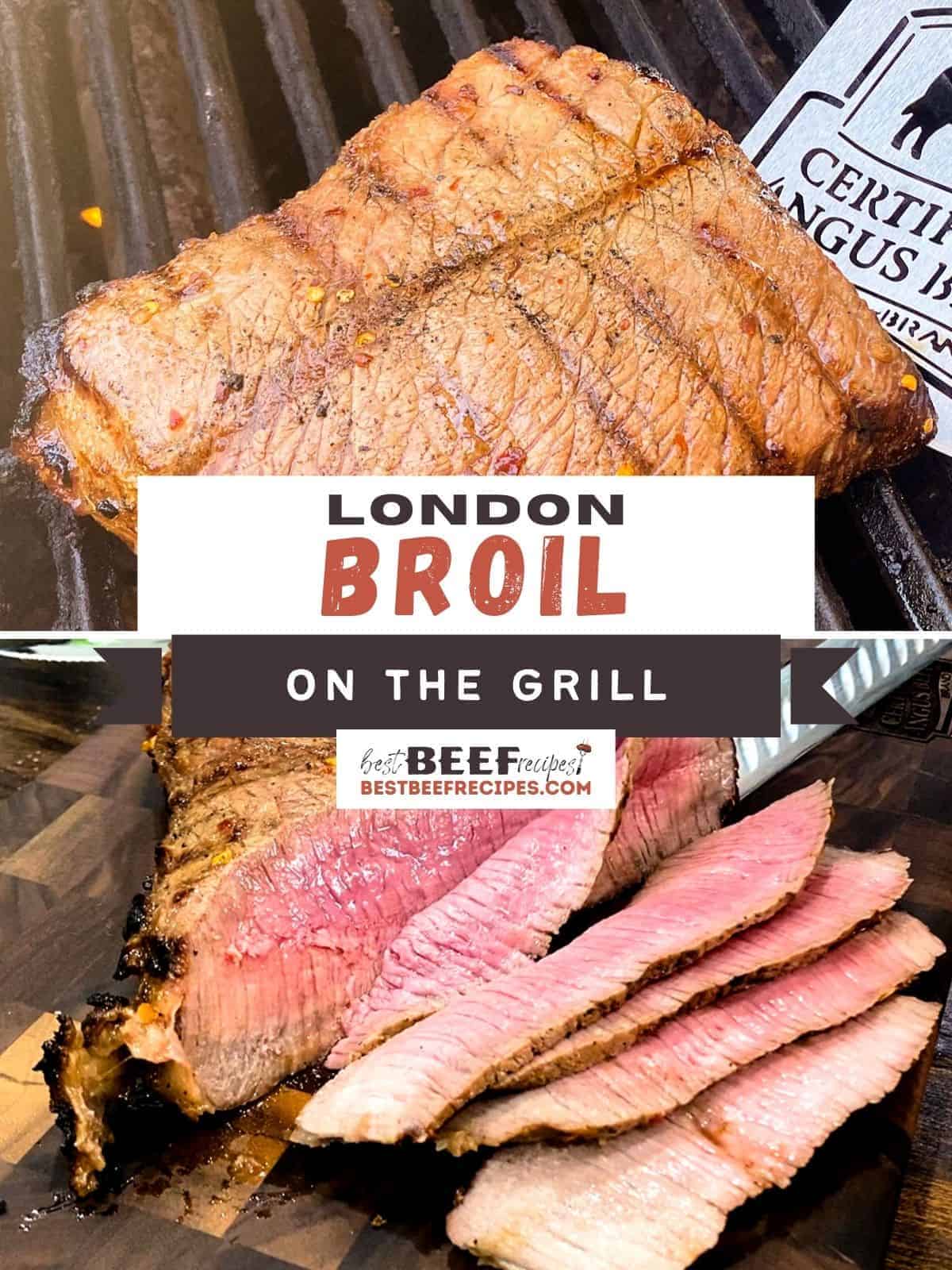 Grilled london broil cover image
