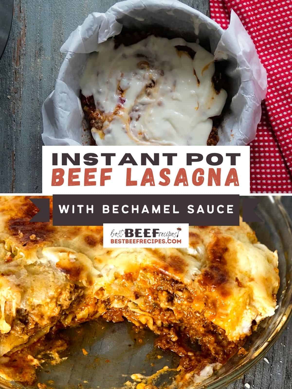 Instant pot lasagna cover image