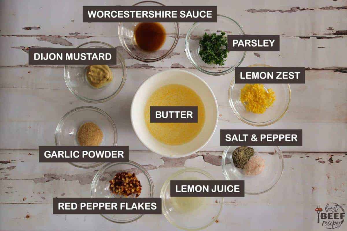 Ingredients to make cowboy butter