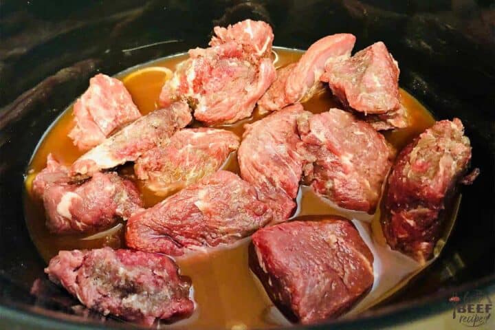 Stew beef in crockpot