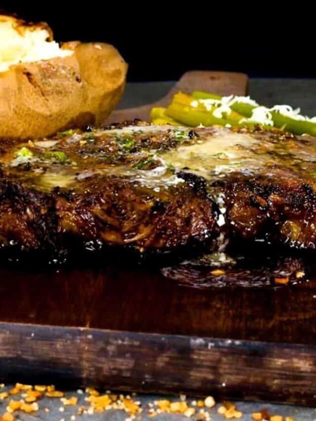 Incredible Grilled Ribeye Steak with Garlic Butter