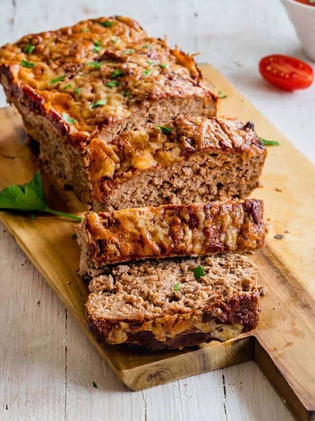 Keto Meatloaf with Cheese
