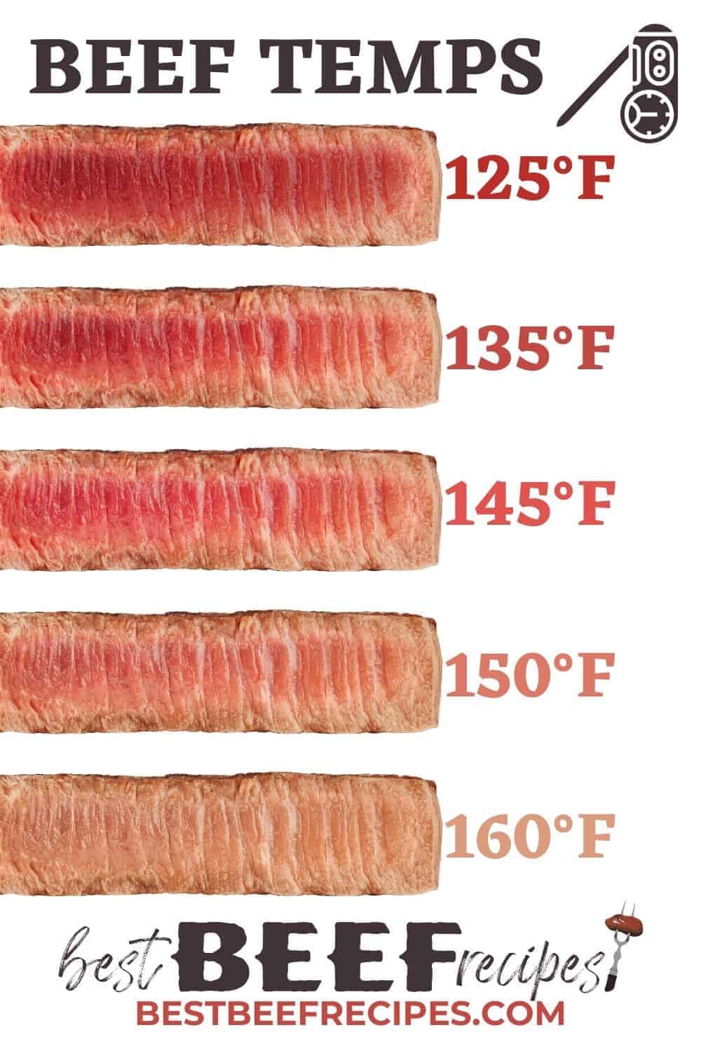Beef temperature chart pin