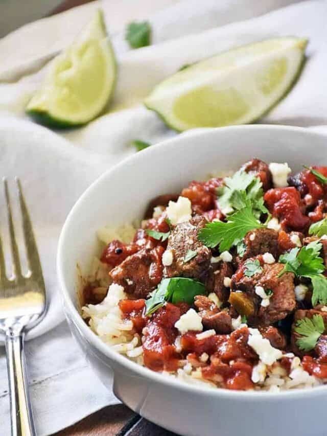 Slow Cooker Carne Picada - so easy and packed with flavor