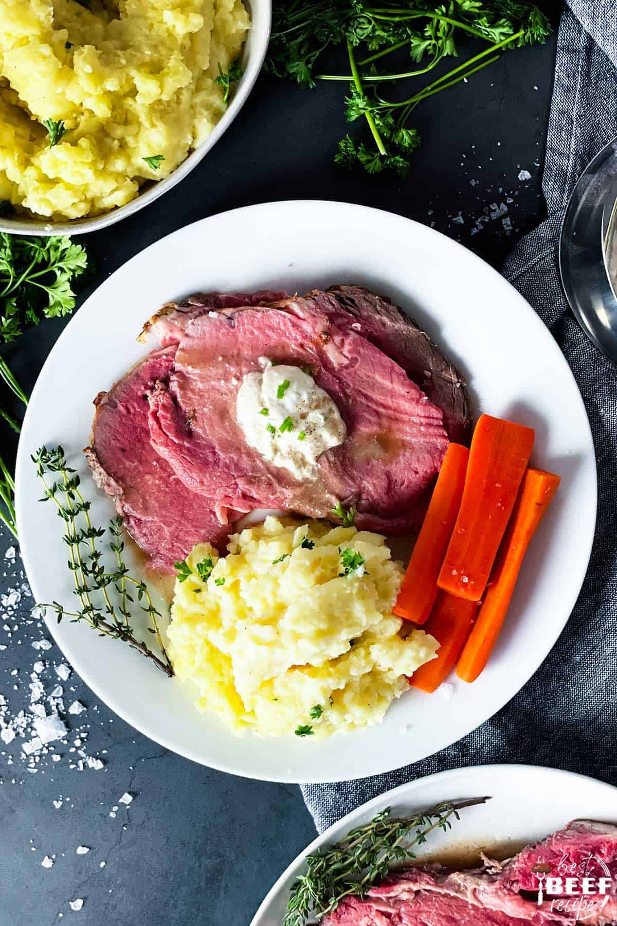 Prime Rib With Horseradish Dipping Sauce Recipe