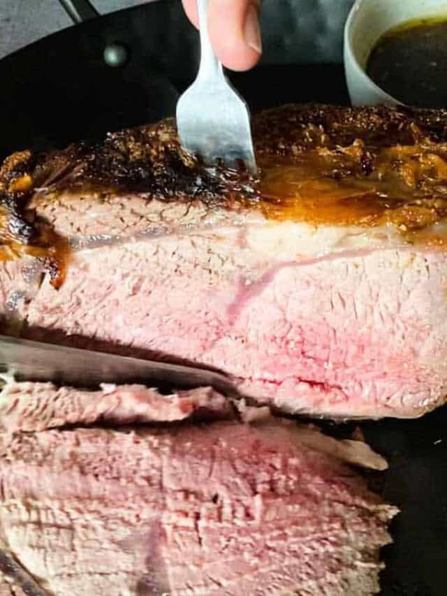 slicing prime rib roast