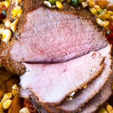 eye round roast sliced