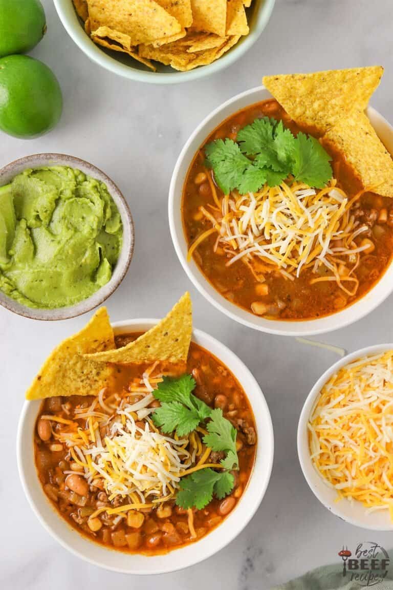 Easy Taco Soup Recipe | Best Beef Recipes