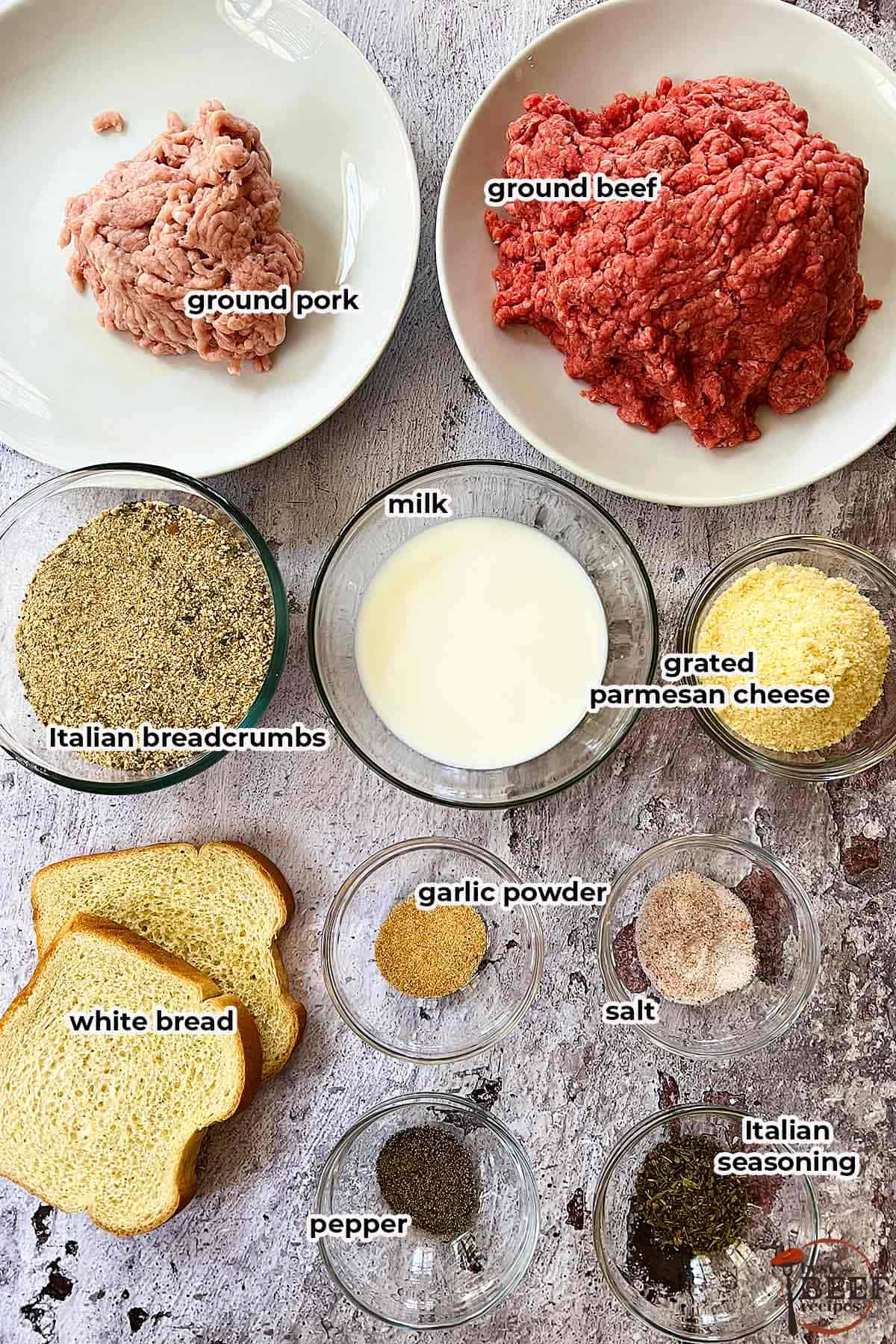 italian meatballs ingredients