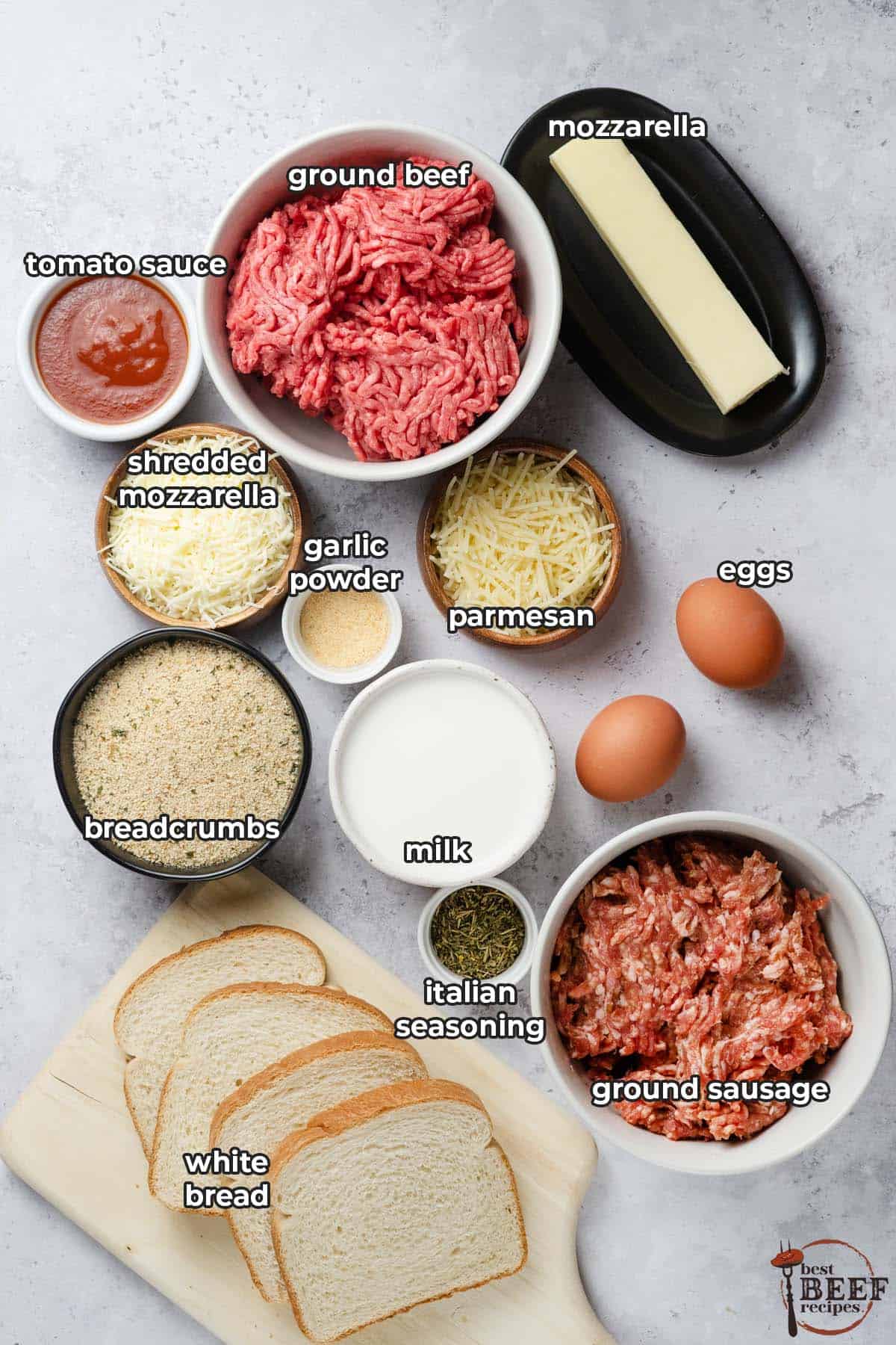 Italian meatloaf ingredients
