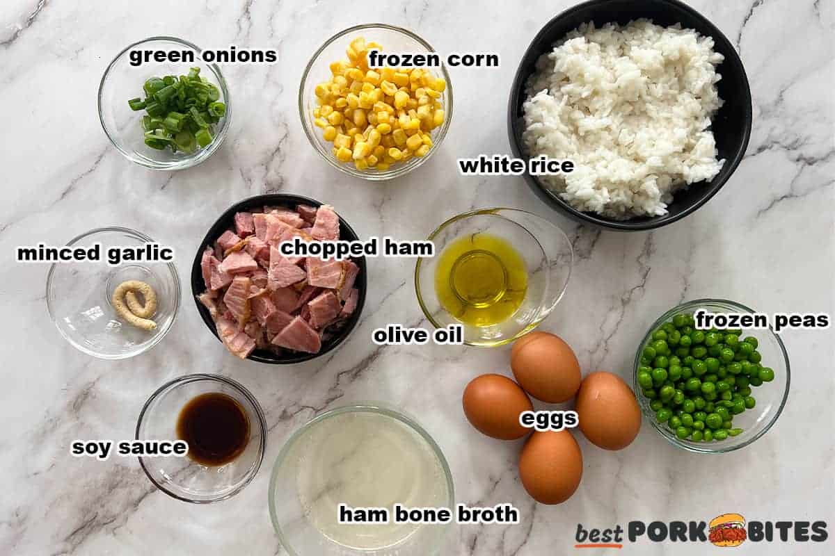 ham fried rice ingredients